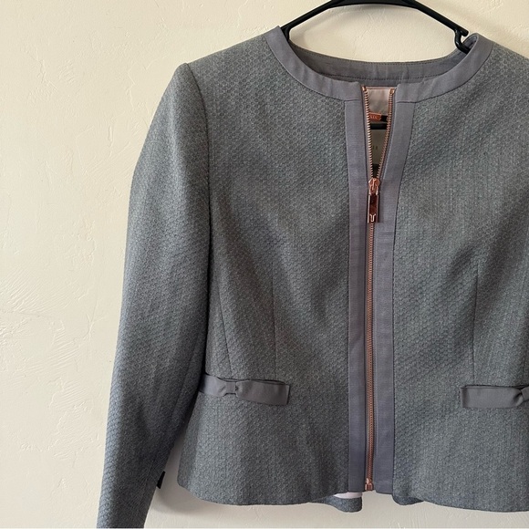 Ted Baker Nadae Cropped Bow Detail Jacket - Picture 3 of 10